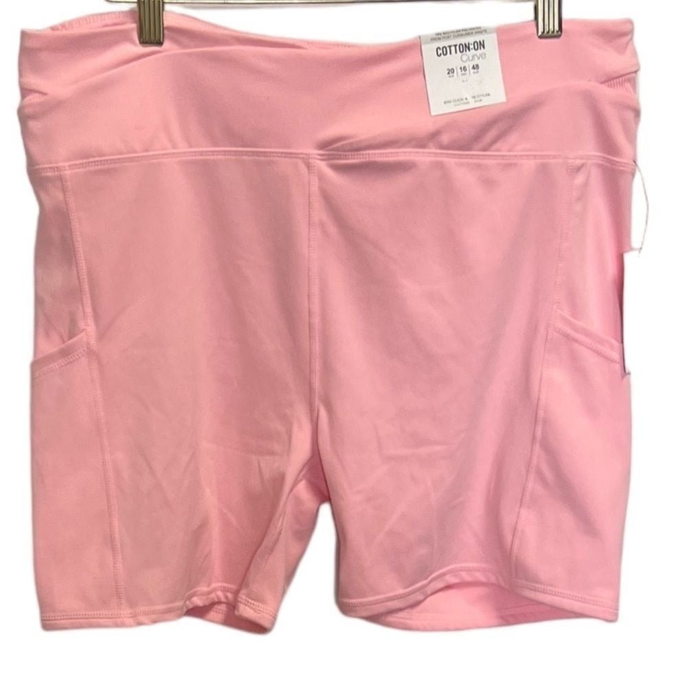 NWT Cotton-on Curve pink shorts size 16